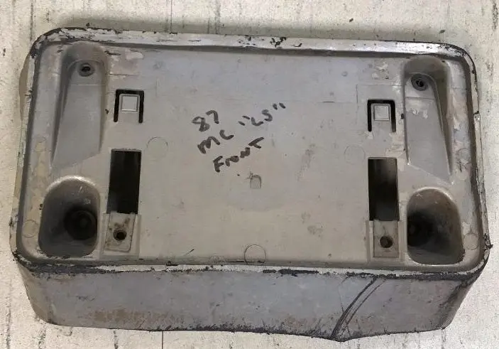 Front License Bracket, W/Ls, Used 86-88 Monte Carlo 1