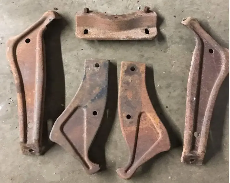 Rear Bumper Brackets Set, Used 64 65 Elcamino Wagon 1