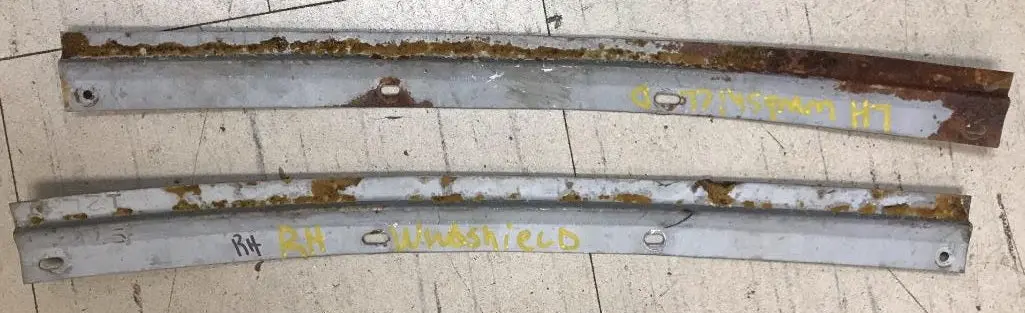 Headliner Retainer ,Front Pair Used 68-72 Nova 1