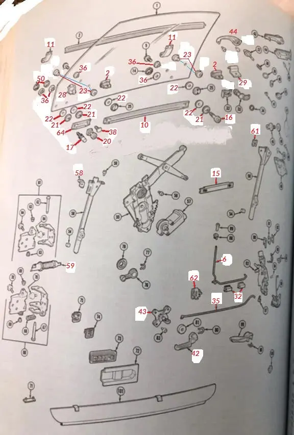 69 A-Door Parts Diagrams 1