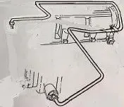 Gas Line ,1Bbl Carb/Pmp Ohc6 68 69 Firebird Tempest 1