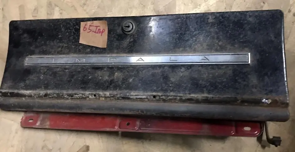 Dash Glove Box Door, Used, 65 Impala 1