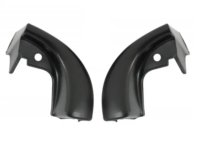 Door Jamb Windlace Caps, Coup 64 65 A-Body, Black New Pair 1