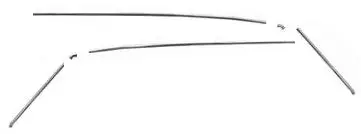 Drip Molding Kit, 6Pc, New, 64-65 Chevelle, 2 Door Coup 1