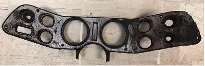 Dash Gauge Bezel ,Silver Used 74-77 Camaro 1