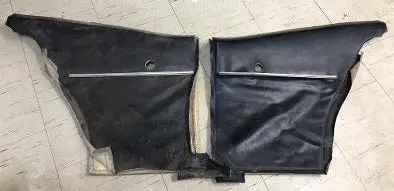 Quarter Trim Panels ,Dlx Hdt Used 68-9 Camaro Coup Black 1