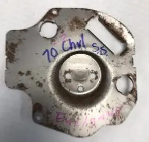 Ss Gas Gauge Mounting Plate ,Used 70-72 Chevelle Mc 1