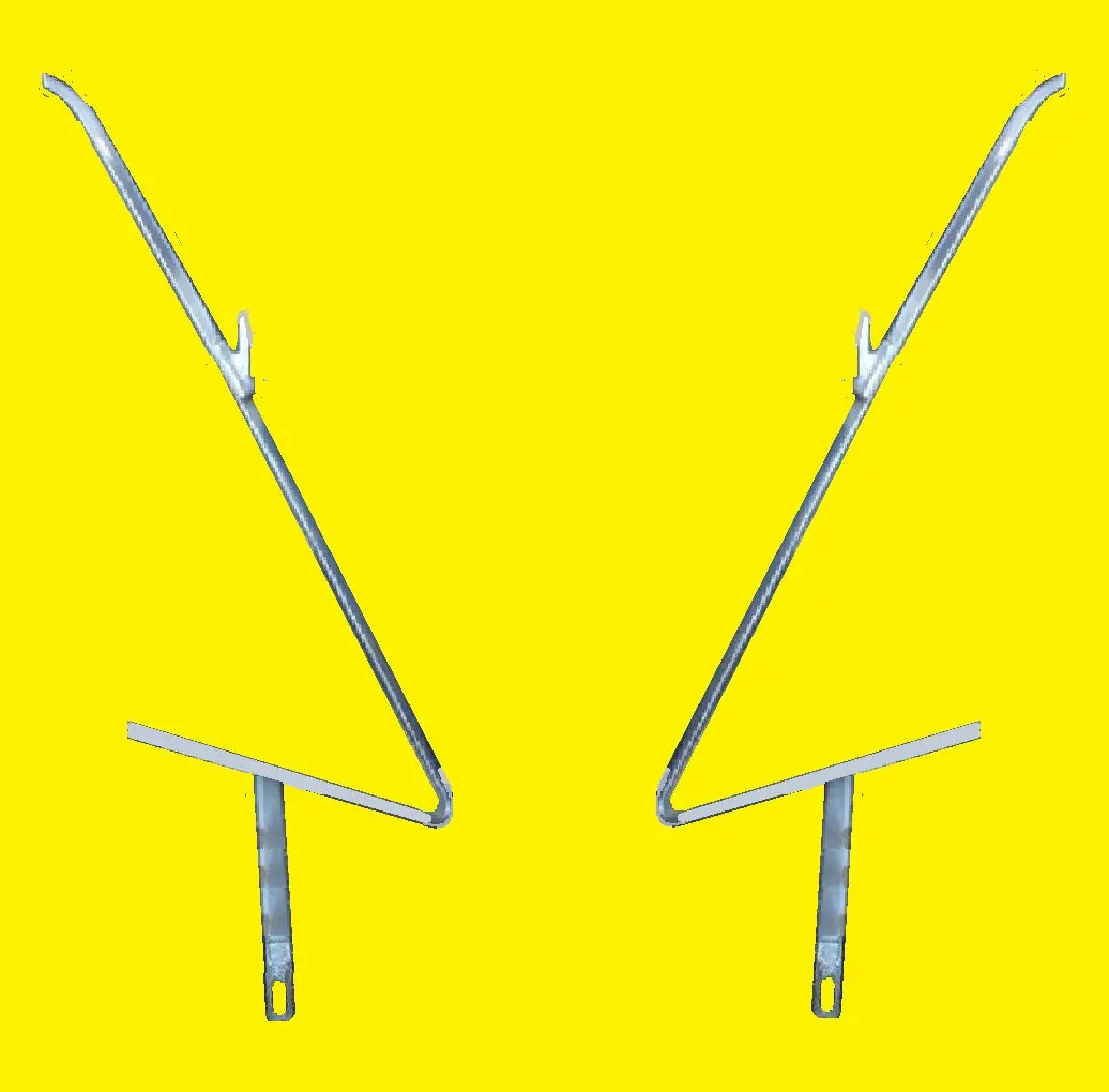 Door Vent Glass Chrome ,New Pair 65-8 B-Body 1