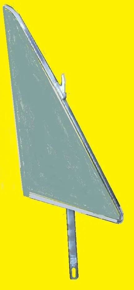 Door Vent Glass Assmy ,Right Tinted Used  65-8 B & C Body, Htps Conv 1