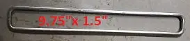 Tail Light Lens Chrome Ring ,Used 67 Gto 1