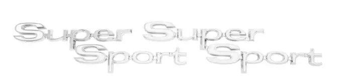 Quarter Emblems ( Super Sport )New Pair 67 Chevelle 1