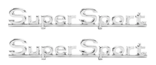Quarter Emblems ,( Super Sport ) New Pair 66 Chevelle 1