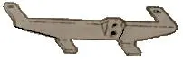 Dash Center Speaker Bracket ,Lower Used 70-72 Chevelle 1