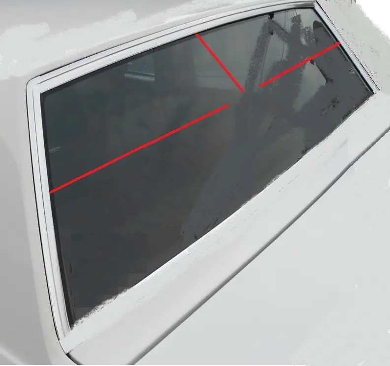 Rear Window Mld Set ,Chrome 3Pc Used 81-88 G-Body 1
