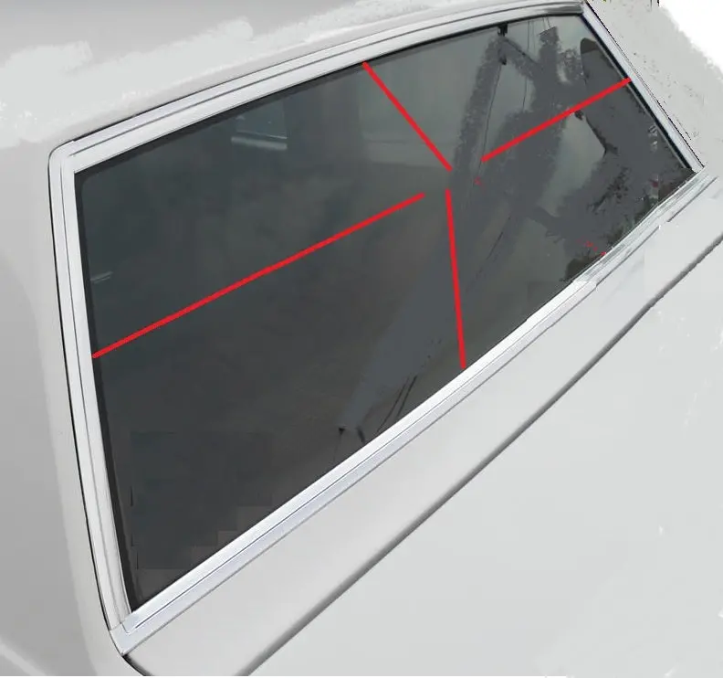 Rear Window Molding Set ,5Pc Chrome Used 81-88 G Body 1