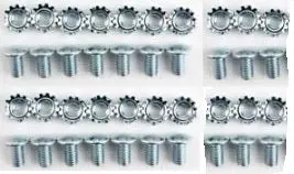 Grille Fake Rivets ,Zinc, 20 Pieces With Nuts 1