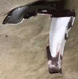 Front Bumper Corner Filler ,Left Used 78-87 Elcamino Malibu 1