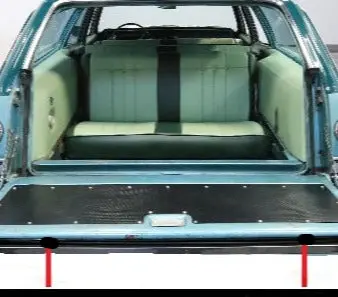 Tailgate Felt ,Outer New 61-64 B-Body Wagon 1
