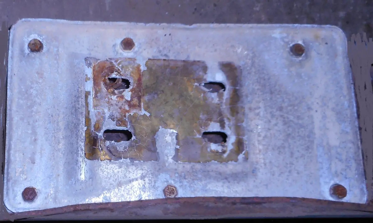 Front Bumper Plate ,Right Used 78-87 Elcamino Malibu 1