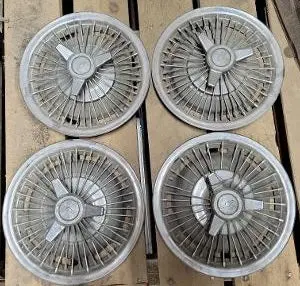 Spoke Wheel Cover Set, 14" Used 64- 66 Chevy 1
