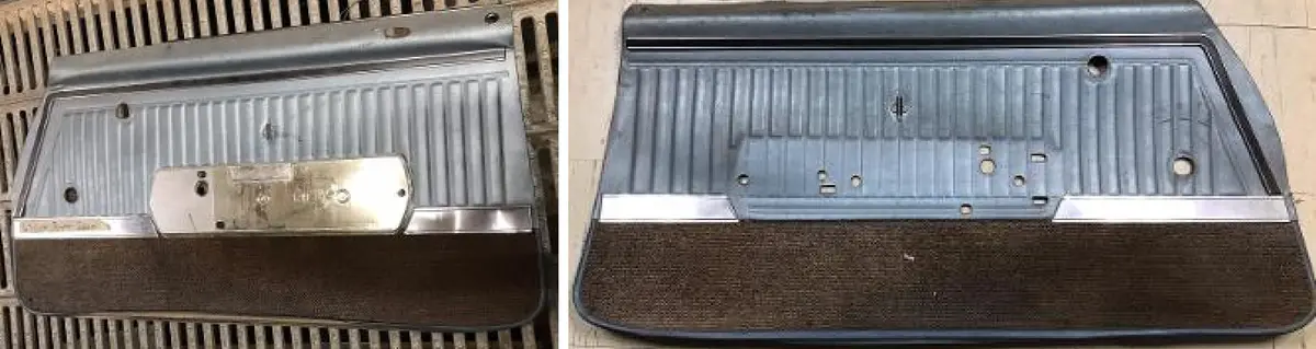 Door Panels ,Pair Used, Blue 68 Cutlass 442 1