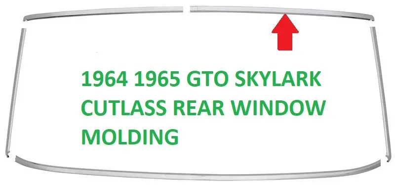 Rear Window Molding ,Upper Right,Used Hdt 64-5 A-Body, 1