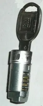 Dash Glove Box Lock Cylinder & Key, 64 65 Chevelle 1
