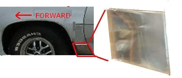 Fender Molding ,Lower Rear Left Used 81-88 Cutlass 1