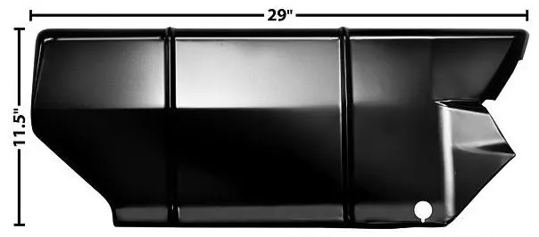 Quarter To Bed Filler Panel, Right, 64- 67 El Camino 1