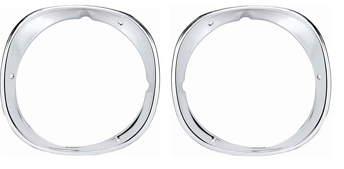 Headlight Bezels ,Pair New 70-73 Camaro 1