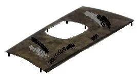 Manual Console Woodgrain Plate ,Used 68 69 Firebird 1