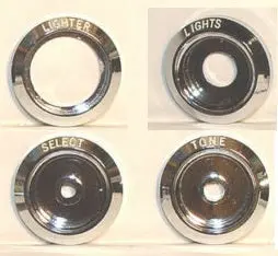 Dash Bezels Kit ,New White Letters 69-72 Pontiac 1