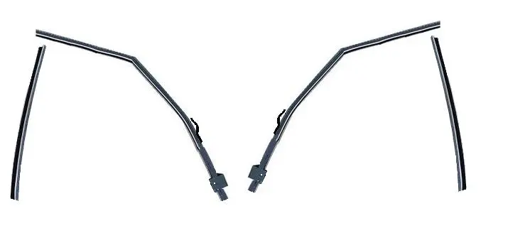 Quarter Glass Channel Kit ,2 Drs Post 66 67 A-Body 1