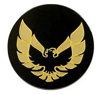 Wheel Center Cap Insert, W/Gold Bird, W/Aluminum Rim, Ea, 78-81 Ta 1