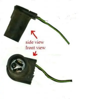 Back Up Light Plug, 1 Wire, Used 68 69 Skylark Grand Prix 1