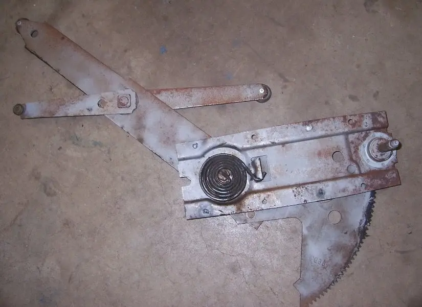 Door Regulator ,Left Manual Used 73-77 A-Body 1