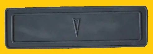 Radio Delete Plate, New, 64 65 Gto Lemans 1