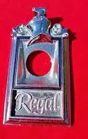 Trunk Lock Emblem, Used, 78-80 Regal 1