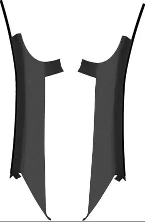 Rear Pillar Trim, New Pair 75-79 Nova X-Body 1