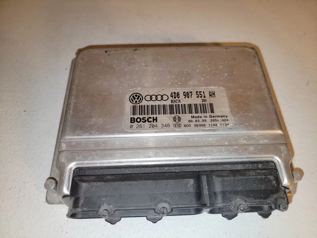 97 - 02 A251 Vw/Audi Engine Computer Ecu 4D0907551ah/0261204346 Control Units Oem 1