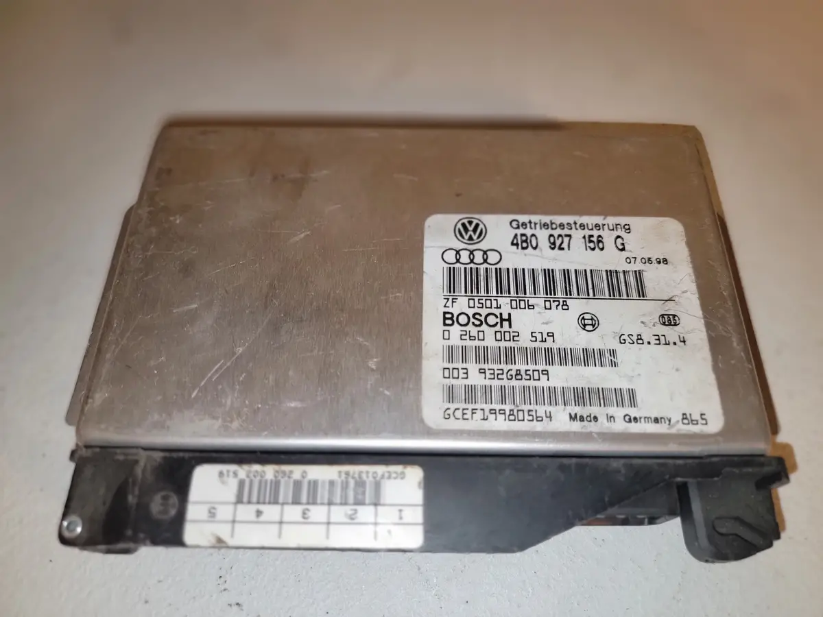1998 - 2001 Audi C5 A6 Transmission Control Module Tcu Tcm 4B0927156g 1