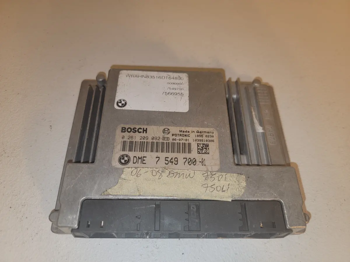 06 07 08 Bmw Engine Control Unit 750I 750Li 0261209092 Dme7549700 Oem 1