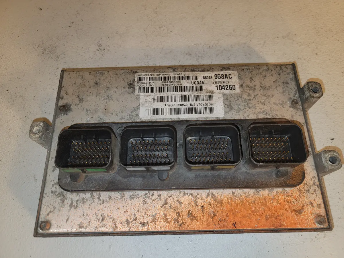 Engine Ecm Control Module 5.7L Fits 05 Dodge R1500 Pickup P56028958ac Oem 1