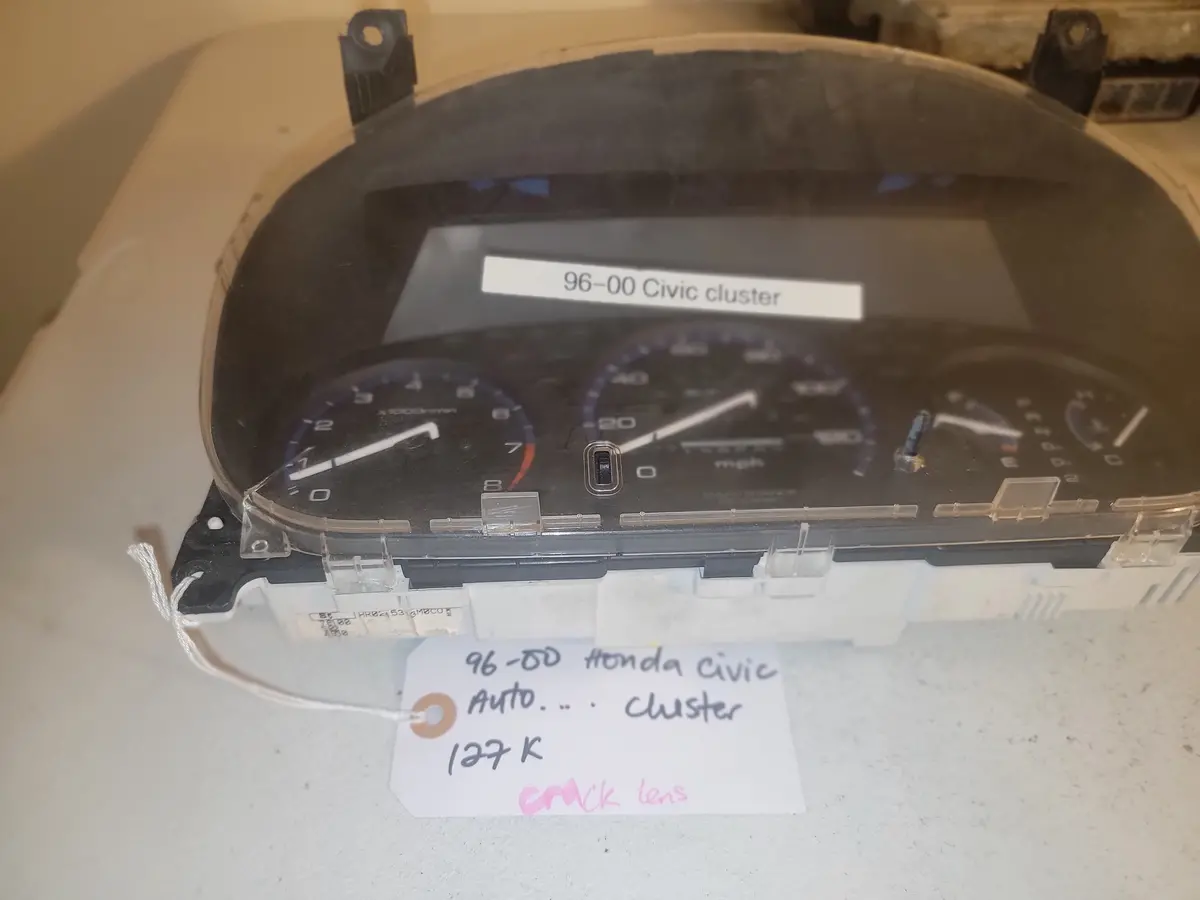 96-00 Honda Civic Auto Instrument Cluster 127K Oem 1