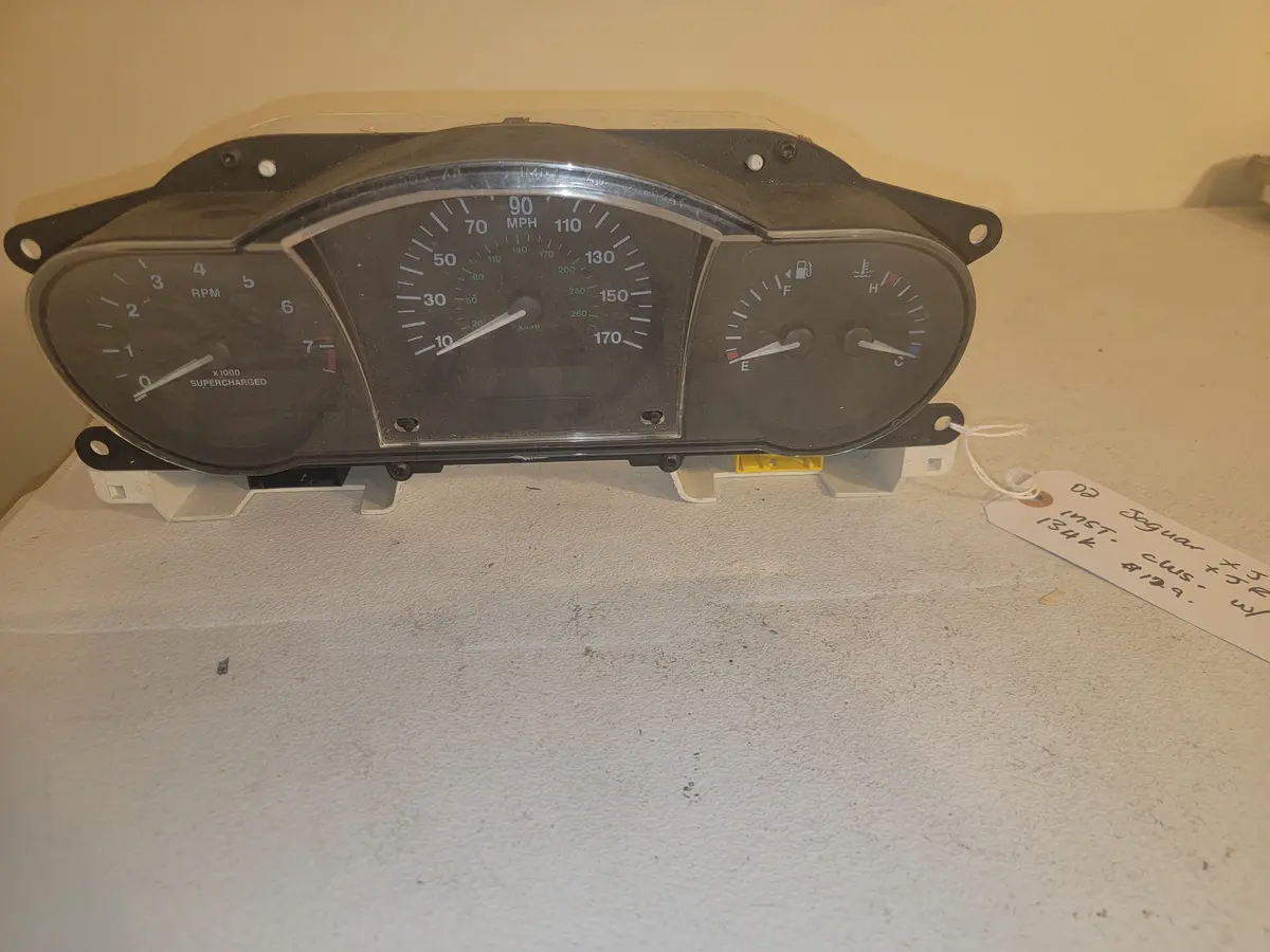 02 Jaguar J Jr Instrument Cluster 134K  Oem 1