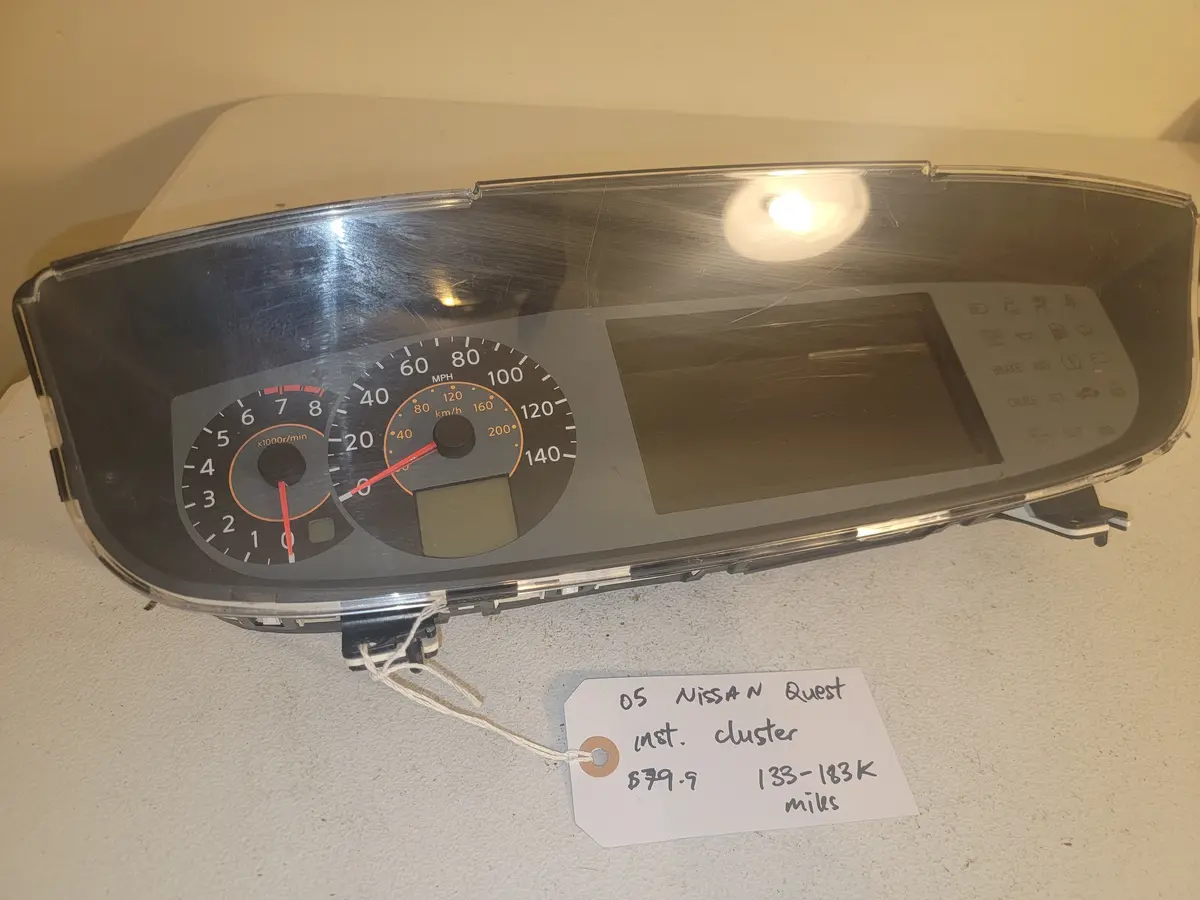 05 Nissan Quest Instrument Cluster 133-183K Miles Oem 1