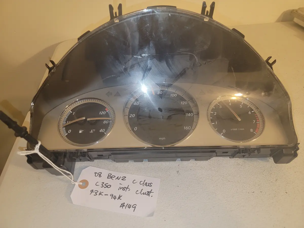 08 Benz C Class C350 Instrument Cluster 73K-94K Oem 1