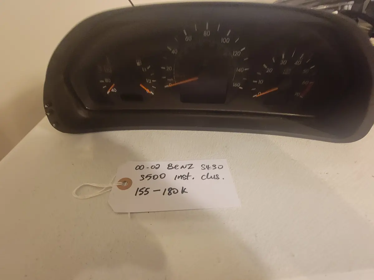 00-02 Benz S430 S500 Speedometer Instrument Cluster 155K-180K Oem 1