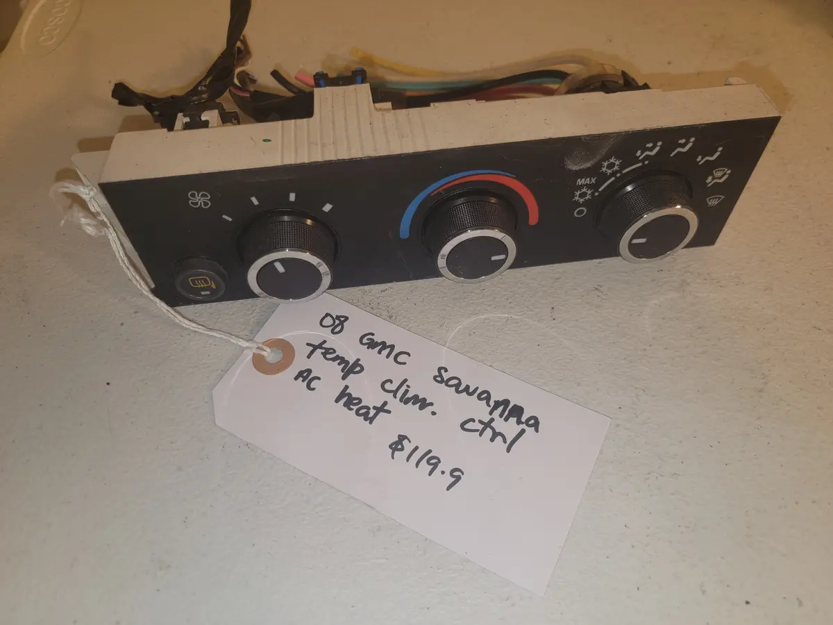 08 Gmc Savanna Temperature Climate Control Ac/Heat Oem 1