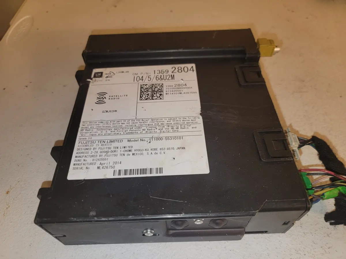 14-15 Gmc Sierra 1500 Audio Equipment Radio Receiver Id 13592804 Oem 1